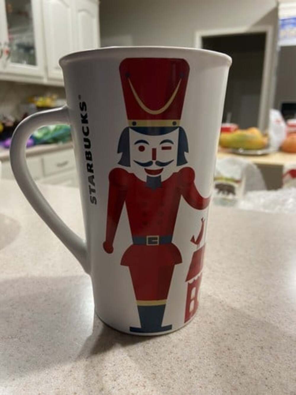 Starbucks 2012 Christmas Soldier Nutcracker 16 oz Ceramic Holiday Coffee Mug Cup